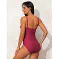 thumbnail image 5 of Hilor Women's One Piece Swimsuits Tummy Control Swimwear Underwire Push up Bathing Suits, 5 of 9