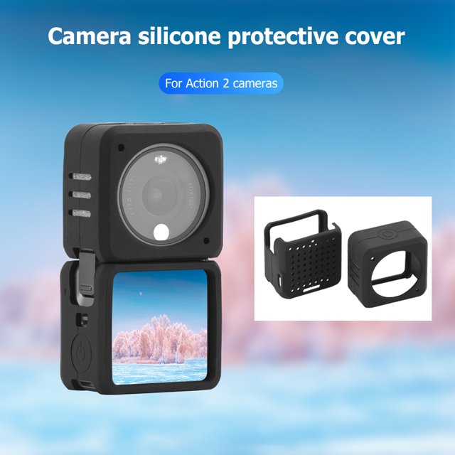 Funda de silicona blanda para cámara DJI Action 2 Marco protector Carcasa