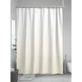 thumbnail image 5 of Cream Geometric Small Stall Shower Curtain, Waterproof Shower Curtains for Bathroom, Modern White Stripe Abstract Distortion Art Washable Fabric Cloth Bath Curtain for Bathtub with Hooks 36x78 Inches, 5 of 6