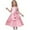 Pink, variant on FAOWME Baby Girls Bow Princess Dress Mid-Length Casual & Party Gown For Toddler Pink 7-8 Years