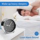 thumbnail image 4 of Non Ticking Alarm Clock,4\'Silent Bedside Analog Clock with Modern Gray Design Large Screen Table Clock, 4 of 5