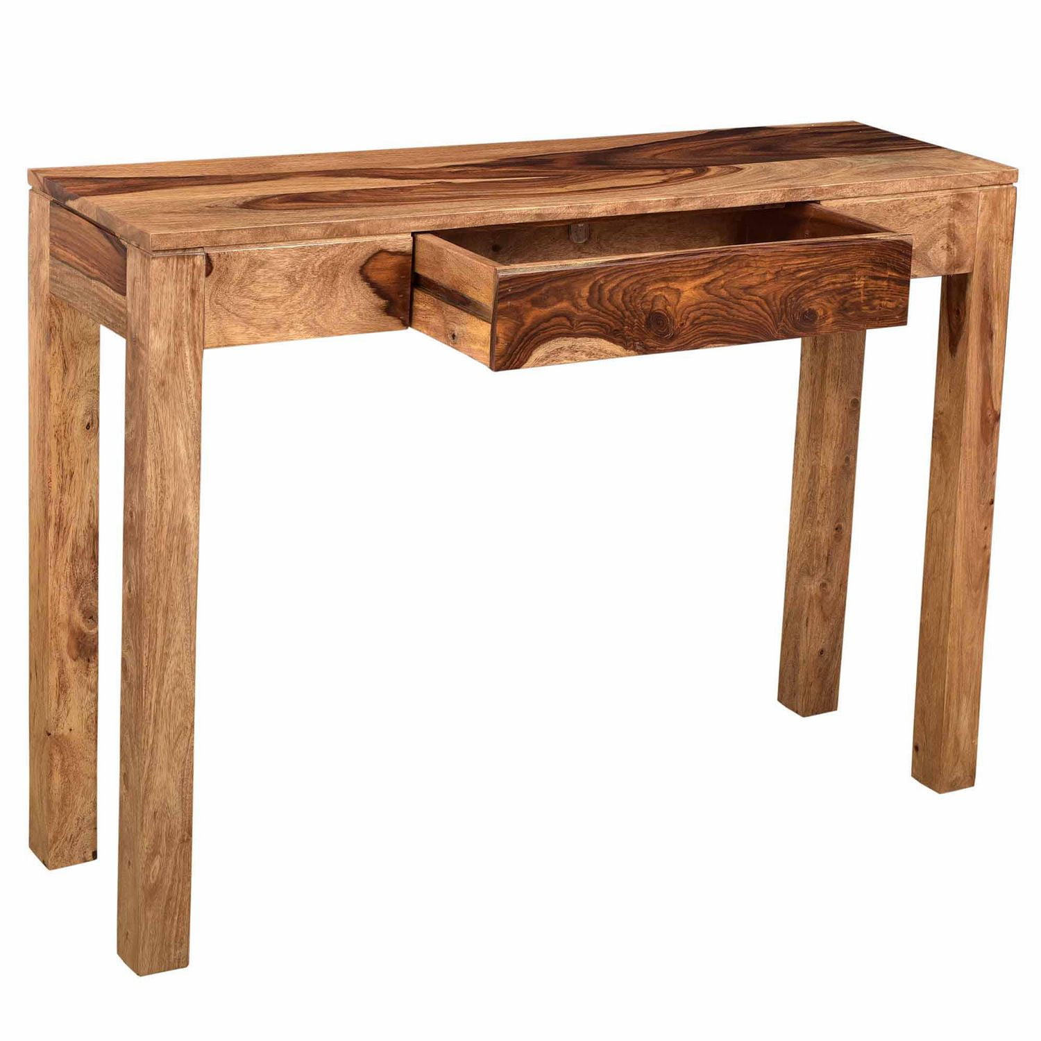 Rustic Modern Solid Wood Console/Desk in Dark Sheesham