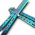 thumbnail image 4 of Punto de práctica de acero inoxidable Peine Cuchillo táctico Herramienta de entrenamiento para principiantes Cf Peine de mariposa kaili Sencillez, 4 of 4