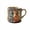 A, variant on Cat Themed Ceramic Coffee Mug Embossed Floral and Feline Design Handcrafted Style Tea Cup with Handle for Home Office and Cat Lovers Gift