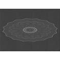 thumbnail image 1 of Ahgly Company Machine Washable Indoor Rectangle Transitional Charcoal Black Area Rugs, 2' x 3', 1 of 7