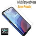 thumbnail image 3 of Samsung Galaxy A32 5G Phone Case, Military Grade 6 Feet Drop Test Protection Dual Layer Cover with [Temerped Glass Screen Protector]-Blue, 3 of 7