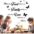 thumbnail image 5 of WYZCTTD 1Pcs Kitchen Wall Decor Stickers，Dining Room Wall Decor Dinner Prayer Wall Decor Bless，Sign Prayer Room Table Decor Family Stickers for Home Wall Decorations, 5 of 7