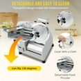 thumbnail image 5 of Commercial Meat Slicer,210W High Power Pure Copper Motor,Semi-Automatic Meat Cutter Equipped With Detachable Blades With A Diameter Of 220mm, Child Lock Protection,For Kitchen Restaurant Supermarket, 5 of 6