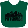 thumbnail image 3 of Inktastic Pittsburgh Skyline Grunge Boys or Girls Baby Bib, 3 of 4