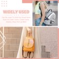 thumbnail image 6 of Uxcell Mini Backpack Cute Cosmetic Bag for Women PU Leather Creative Keychain Brown, 6 of 7