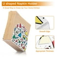 thumbnail image 5 of Yayeee Napkin Holder for Table Kitchen Paper Tissue Organization, Blue Triangles, 5 of 8