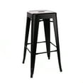 thumbnail image 1 of Design Lab MN LS-9100-MTBLK Dreux Matte Black Barstool Set of 4, 1 of 5