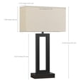 thumbnail image 4 of NiteLoom Touch Bedside Lamp Set of 2 for Night Stands with USB-A+C, 3-Way Dimmable Table Lamps with Beige Fabric For Living Room, Office, Dorm, Guest Room, 4 of 10