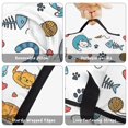 thumbnail image 6 of Multicolor Cat and Yarn White Pattern Teens Toddler Nap Mat with Pillow, Sleeping Mat Bag for Preschool Daycare 50"x20", 6 of 6