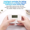 thumbnail image 2 of Tignapoo Organiseur de Pilules Intelligent Compact avec 6 Compartiments, Design Anti-Humidité, 5 Alarmes Personnalisées, Minuterie 12/24H, Batterie CR2032, Gris, 2 of 6
