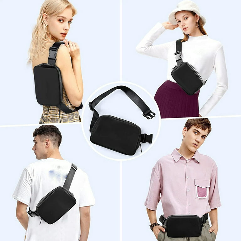CXWMZY Fashion Fanny Packs for Women & Men, Girls Boys Teens Waist Bag Hip  Bum Bag Cute Fanny Pack Casual Bum Bag with Multi-Pockets Adjustable Belts