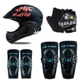 thumbnail image 1 of Kids Scooter Pushbike Helmet Semi Open Soft Silicone Protector Elbow Knee Pads Skateboard Riding Cycling Skating Protective GearNavy outer space set15-30kg He Qiyong unisex, 1 of 1