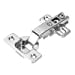 thumbnail image 3 of Hickory Hardware P5107-14 Bright Nickel Slide-On Full Overlay 105 Degree Frameless Hinge, 3 of 4