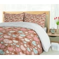 thumbnail image 5 of Ambesonne Colorful Duvet Cover Set, Romantic Heart, 2-Calking, Pale Brown Pink Blue, 5 of 7