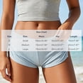 thumbnail image 4 of oelaio Women's Sleep Pajama Shorts Micro Mini Low Waist Side Slit Cute Comfy Sleeping Pj Shorts Light Blue S, 4 of 7