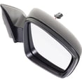 thumbnail image 2 of MIRROR Compatible For 2013-2016 Volkswagen Jetta Right Passenger Heated Power Glass In-housing Signal Light With memory Textured Black, 2 of 5