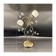 thumbnail image 2 of Lámpara de mesa de cristal con diseño de flores, lámpara de mesa de cristal creativa, mesita de noche, candelabro, dormitorio, sala de estar, escritorio, librería, 2 of 8