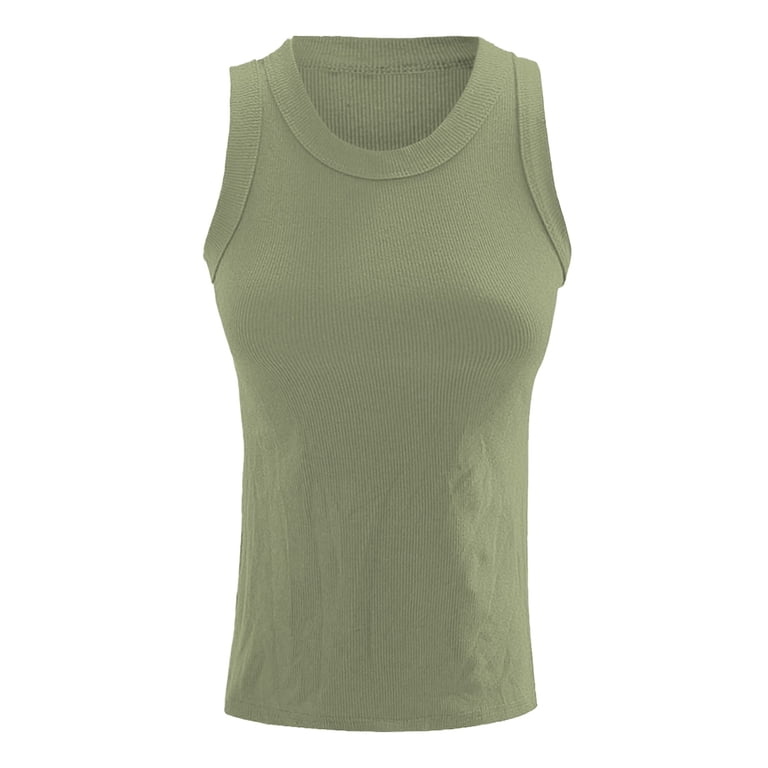 Yigetop Razor Back Tanks Women, Womens Sleeveless Racerback High