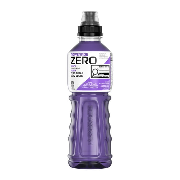Powerade Zero Grape Bottle, 710 mL