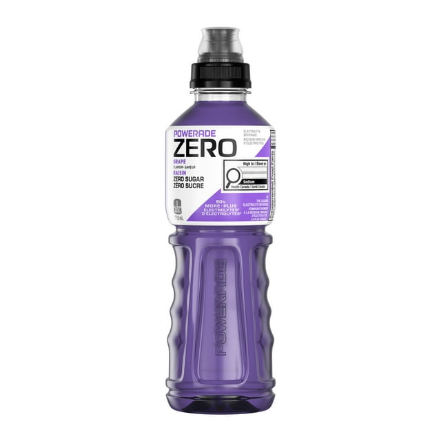 Powerade Zero Grape Bottle, 710 mL