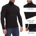 thumbnail image 3 of Anyfit Wear Men's Turtleneck Shirt Long Sleeve Slim Fit Mock Neck Pullover Basic Top Base Layer Thermal Sweater, 3 of 7