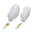 thumbnail image 1 of Unique Bargains 20 Sets 2 Pin Electrical Wire Connector Male Female Terminal Housing for Car Vehicle, 1 of 5
