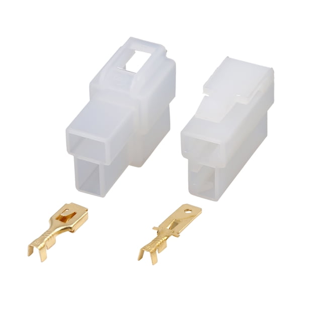 Unique Bargains 20 Sets 2 Pin Electrical Wire Connector Male Female Terminal Housing for Car Vehicle