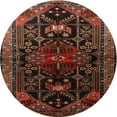 thumbnail image 1 of Ahgly Company Indoor Round Traditional Sienna Brown Persian Area Rugs, 3' Round, 1 of 6