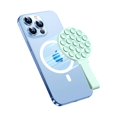 thumbnail image 1 of wonima44 Magnetic Suction Cup Phone Mount for MagSafe Case, Silicone Octo Cup Buddy Phone Grip Holder, Hands-Free Mirror Shower Stand Durable Magnet Phone Accessory for iPhone and Android, Mint Green, 1 of 1
