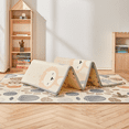 thumbnail image 4 of Pkinoicy 59"x59" x0.4"Thick Waterproof Play Mat, Foldable & Reversable Large Play Mat,  Baby Activity Tummy Time Mat, 4 of 8