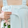 thumbnail image 6 of JGGSPWM Wearable Bath Towel Wrap with Straps Cute Flower Towel Dress for Women Microfiber Bath Towel Dress Towel Robe Blue Free Size, 6 of 6