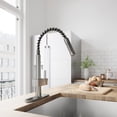 thumbnail image 2 of Vigo Pull-Out Spray Kitchen Faucet with Deck Plate, Stainless Steel, 2 of 9