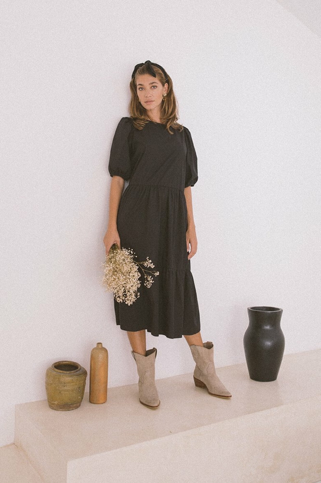 midi babydoll dress womens