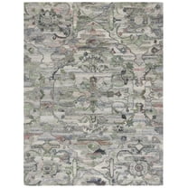 SAFAVIEH Anatolia Montague Medallion Area Rug, Grey/Green, 8' x 10'