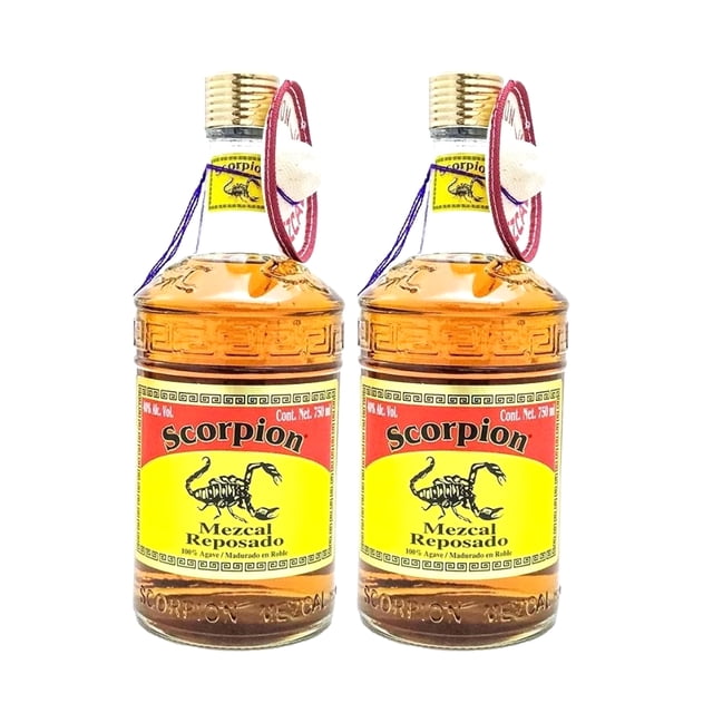 Duo Pack Mezcal Reposado Scorpion 750 ml Mezcal Reposado
