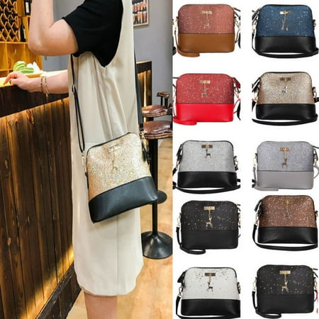 Women Ladies Crossbody Leather Shoulder Bag Tote Purse Handbag Messenger (Best Quality Leather Bags)