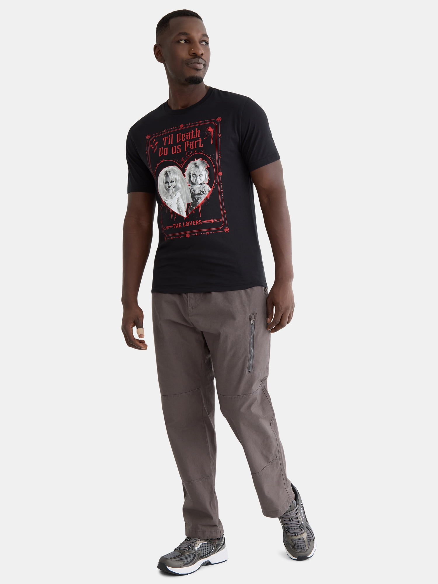 Chucky Men's Valentine's Day Graphic Tee with Short Sleeves, Sizes XS-3XL