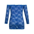 thumbnail image 3 of KVMeteor Women's Plus Size Sexy Lingerie Lace Mesh Dress Babydoll Sleepwear, 3 of 8