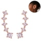 thumbnail image 2 of 1 par de pendientes con pendientes trepadores de plata de ley chapada en oro de 14 quilates Adepaton 221867-2, 2 of 9