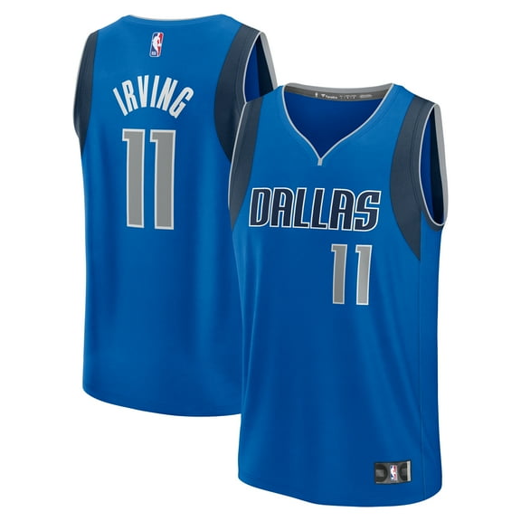 Men's Fanatics Kyrie Irving Blue Dallas Mavericks Fast Break Replica Player Jersey - Icon Edition