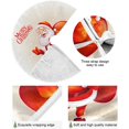 thumbnail image 2 of FMSHPON Happy Santa Claus Xmas Christmas Tree Skirt Stand Mat for Holiday Party Decoration Indoor Outdoor 48 inches, 2 of 6
