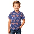 thumbnail image 4 of FINALGANG Boys Polo Shirts 4th Of July American Flag Patriotic Shirt Usa Button Up Independence Day Shirts Collared Short Sleeve Casual Tops For Kids 2-3 Years, 4 of 4
