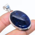 thumbnail image 2 of Natural Sodalite Gemstone Handmade 925 Sterling Silver Pendant 1.97", 2 of 2