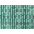 thumbnail image 1 of Ahgly Company Machine Washable Indoor Rectangle Transitional Medium Turquoise Green Area Rugs, 6' x 9', 1 of 7