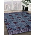 thumbnail image 2 of Ahgly Company Indoor Rectangle Abstract Slate Blue Grey Abstract Area Rugs, 5' x 7', 2 of 6
